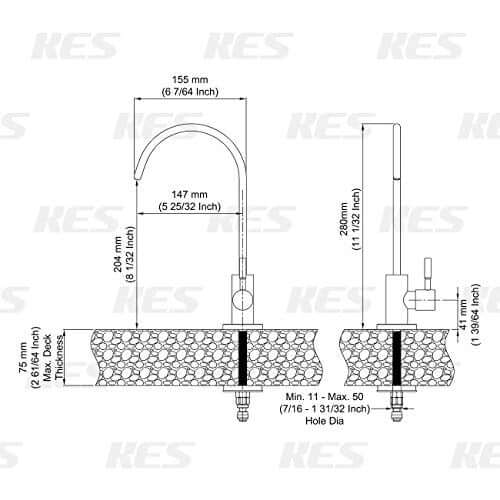 Supreme Black Water Filter Tap