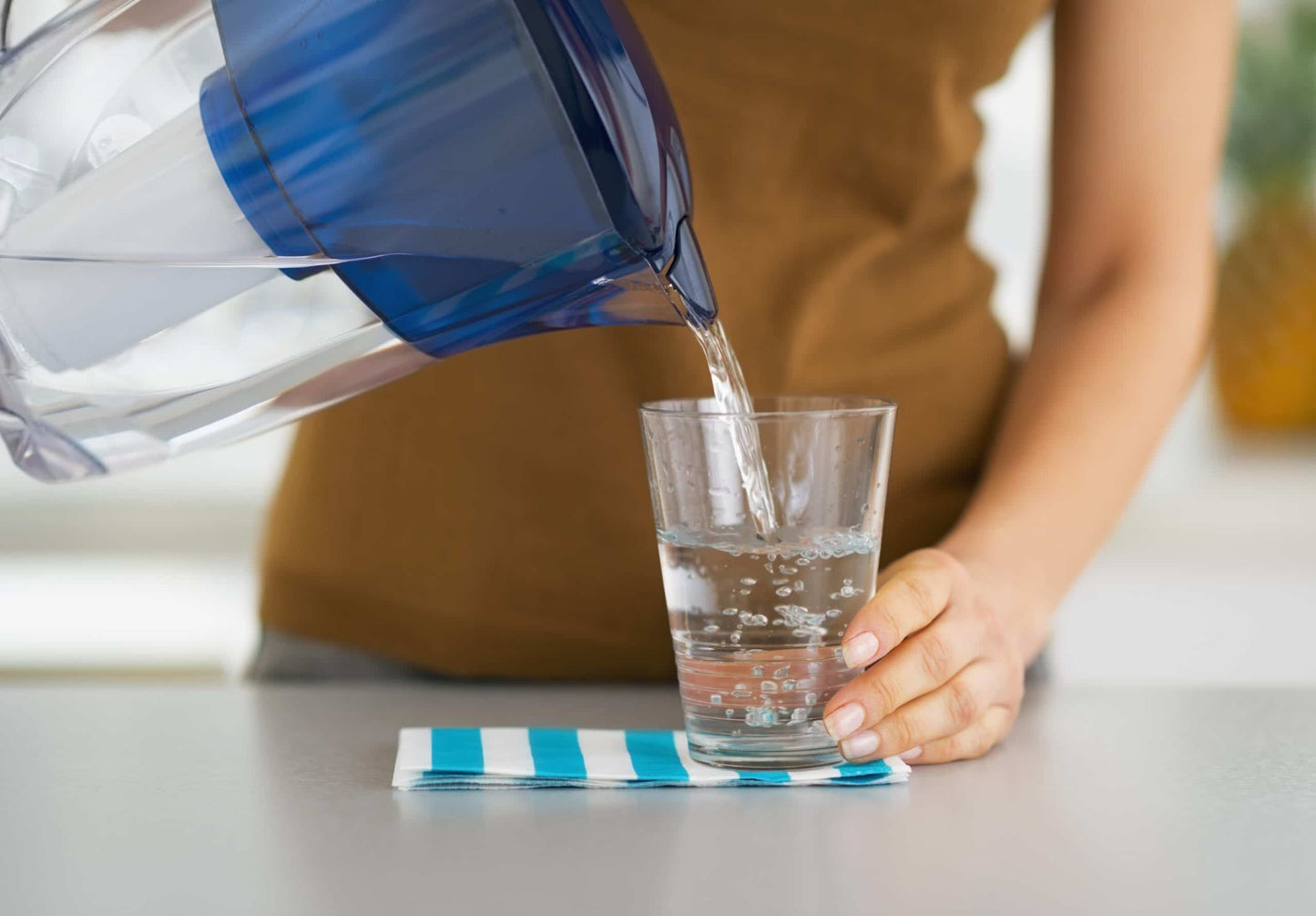 Water purification system for drinking water at home