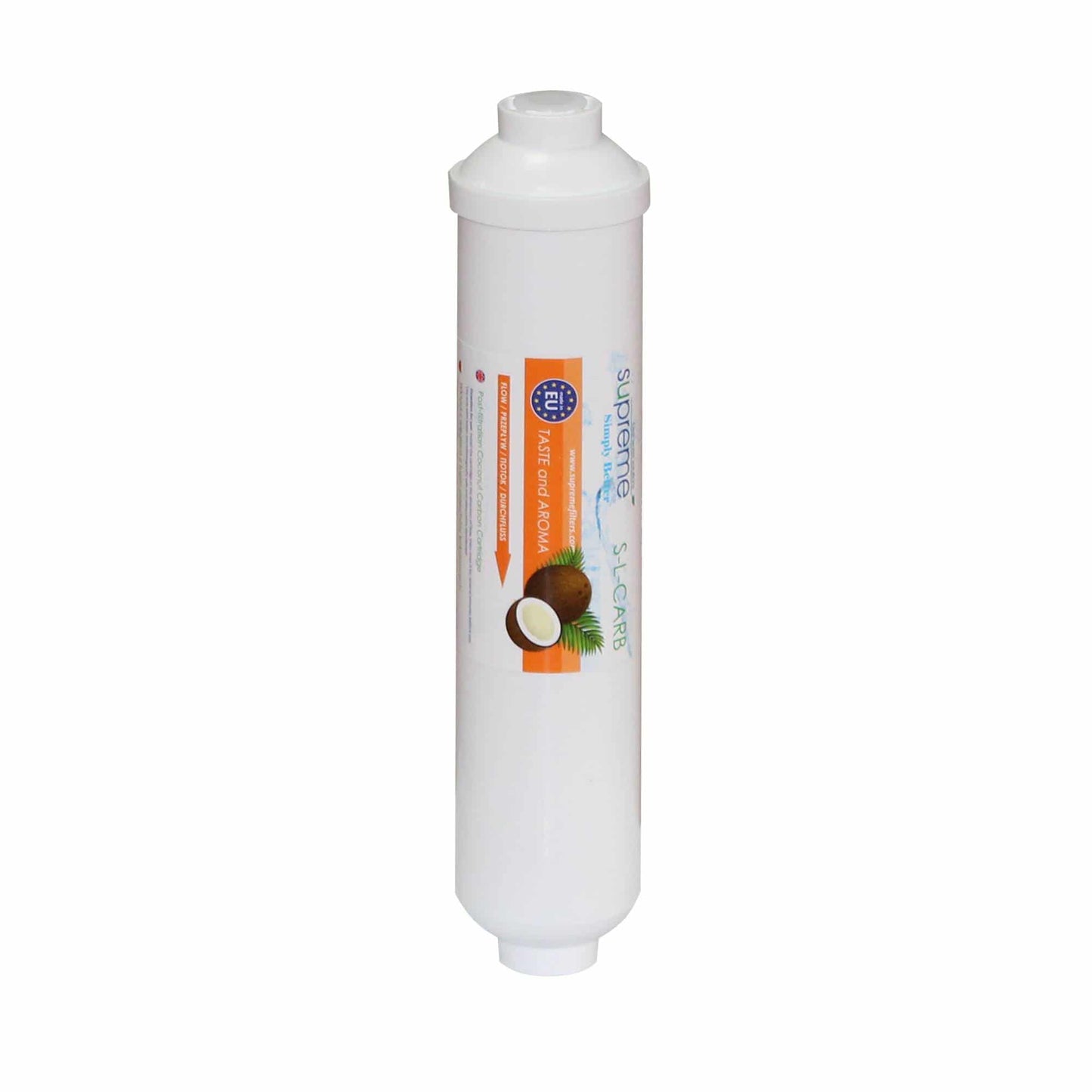 Water filter inline to improve taste and aroma
