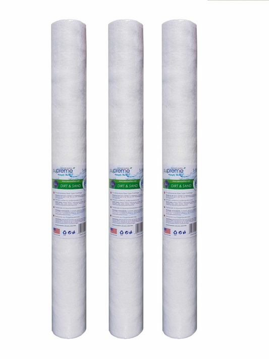 Sediment Water Filter Cartridges 20-Inch  | 3 pack