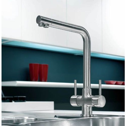 Osmio Mariella 3-Way Triflow Kitchen Mixer Tap – Chrome Finish