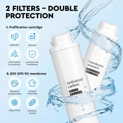 Ecosoft CROSS MAX Tankless Reverse Osmosis Water Filter