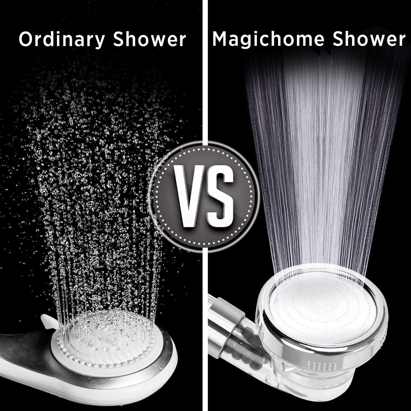 pressurised shower head filter