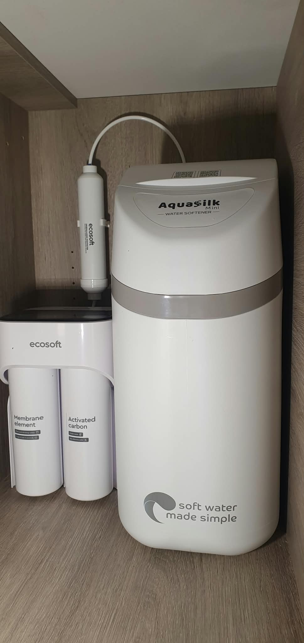 NuAqua Water Softener + Ecosoft CROSS MAX Bundle with Mineral Filter