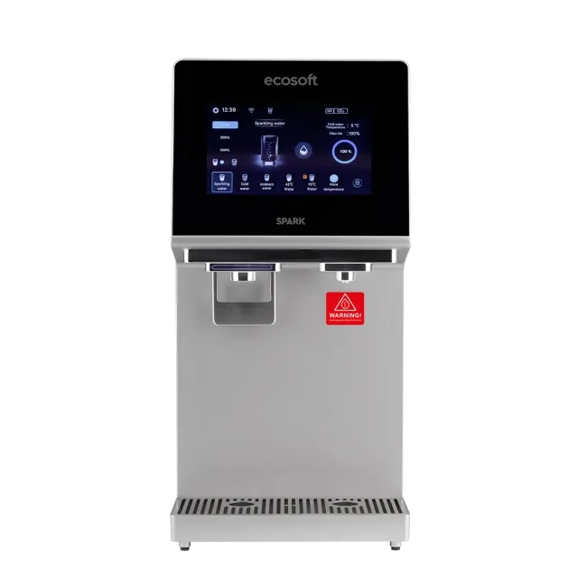 Ecosoft Spark Countertop Reverse Osmosis Dispenser with Sparkling, Hot and Cold Water