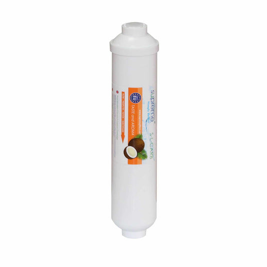 Water filter inline to improve taste and aroma 