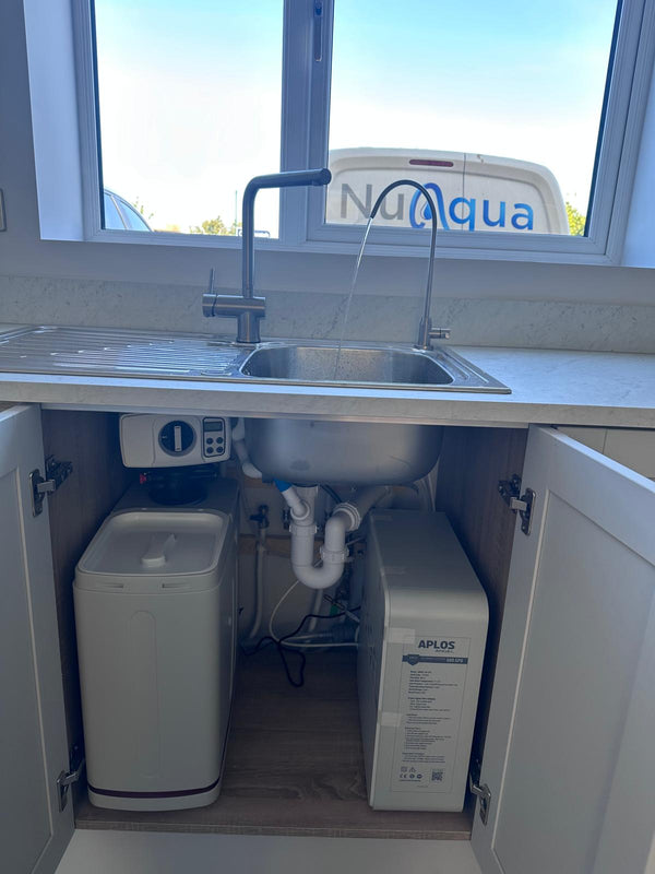 Aplos Direct Flow + NuAqua Water Softener Bundle