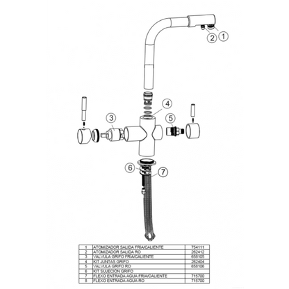 Supreme Chrome 3-Way (Tri-flow) Kitchen Tap €129.00 Water Filter Tap