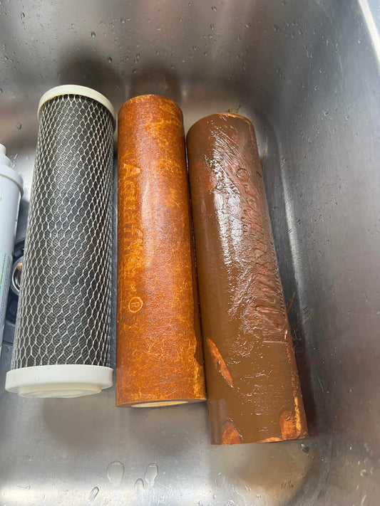 dirty ro water filter cartridges